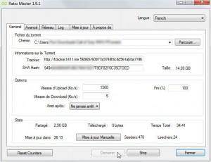 comment faire monter son ratio utorrent