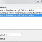 Changer périphérique audio
