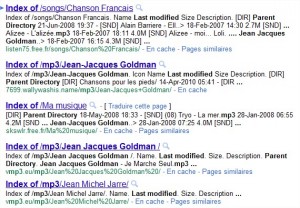 Recherche mp3 Google