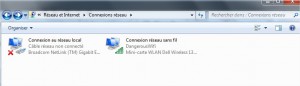 Connexions réseau Windows 7