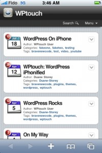 Version mobile wordpress