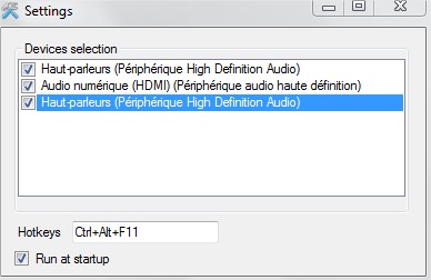 Changer périphérique audio