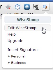 Paramètres Wisestamp