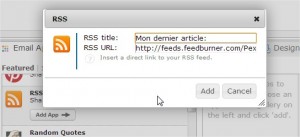 Flux RSS dans signature email