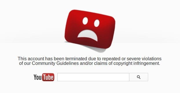utiliser des faux comptes Youtube peut amener à la fermeture de la chaine